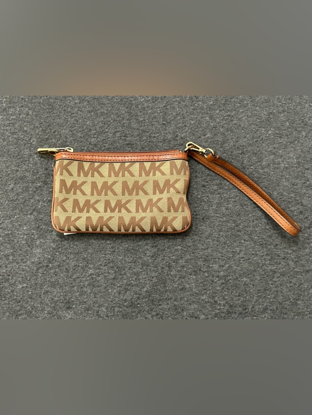 Michael Kors MK Monogram Jacquard Wristlet